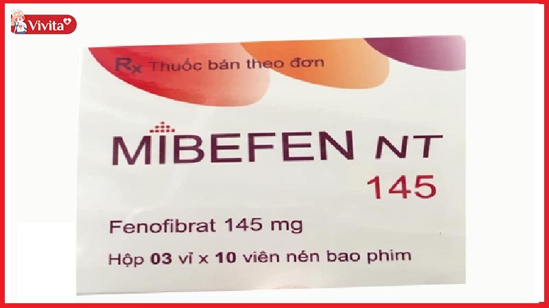 Thuốc hỗ trợ chữa trị giảm mỡ máu Mibefen NT 145