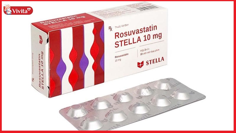 Thuốc giảm mỡ máu tốt nhất Rosuvastatin Stella 10mg