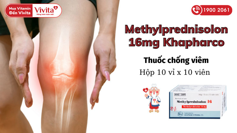 Methylprednisolon 16mg Khapharco là thuốc gì?