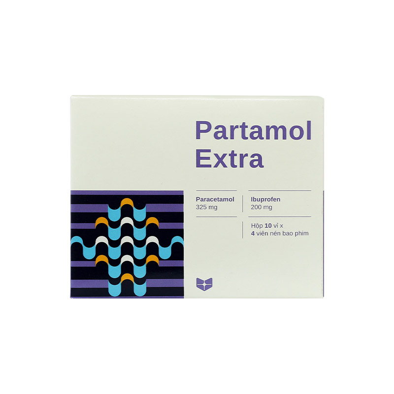 Thuốc giảm đau, kháng viêm Partamol Extra | Hộp 40 viên