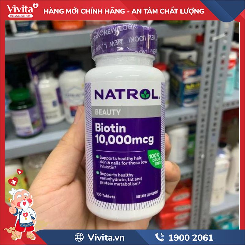Natrol Biotin 10.000mcg Maximum Strength ở đâu chính hãng?