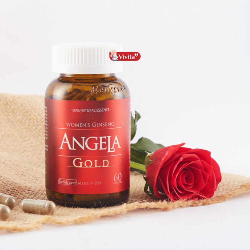 Viên uống Sâm Angela Gold Ecogreen hỗ trợ cân bằng nội tiết