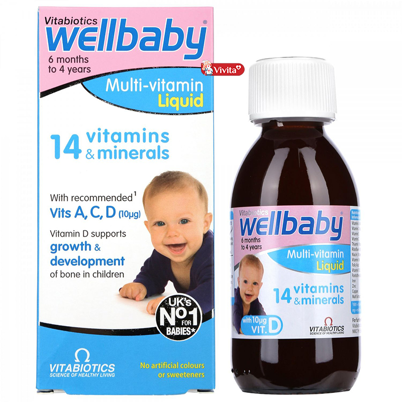 Siro Vitamin tăng sức đề kháng cho trẻ Wellbaby