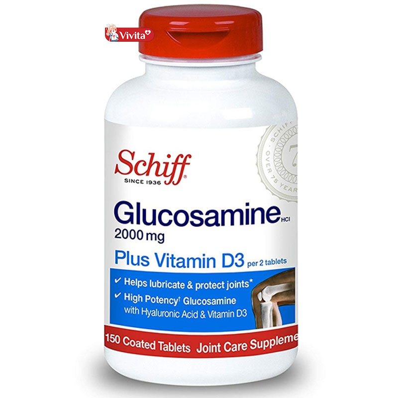 Schiff Glucosamine 2000mg Plus vitamin D3 Của Mỹ