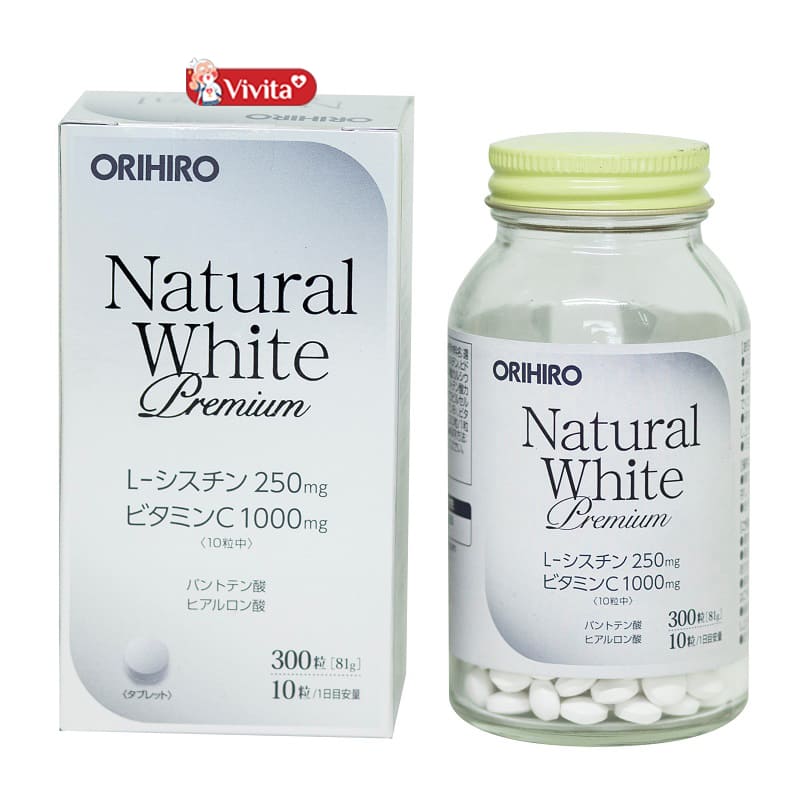 Viên Uống Trắng Da Natural White Premium Orihiro Nhật Bản