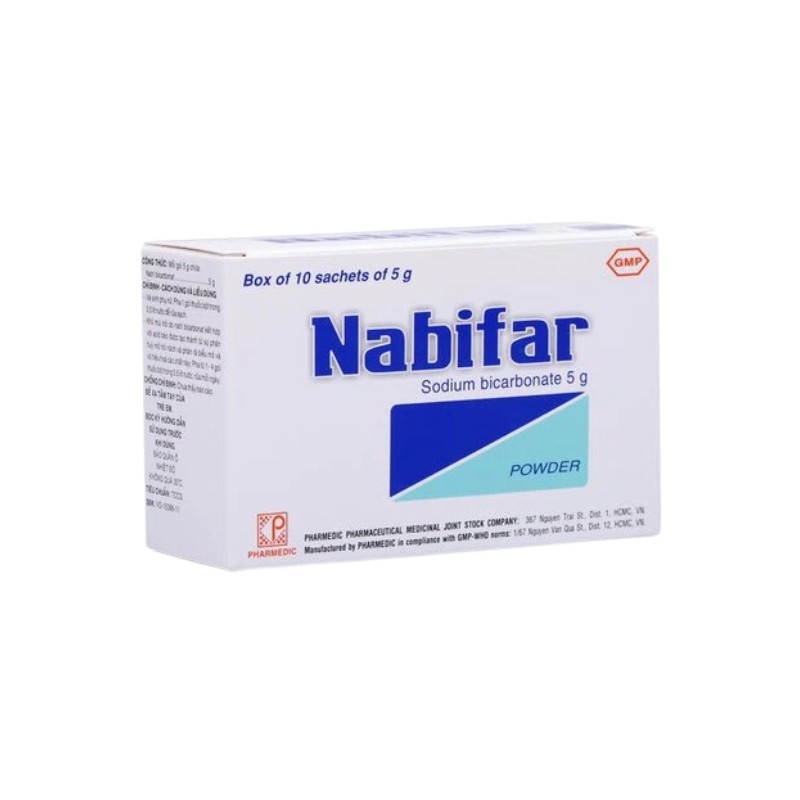 Bột vệ sinh phụ khoa, khử mùi hôi nách Nabifar 5g | Hộp 10 gói