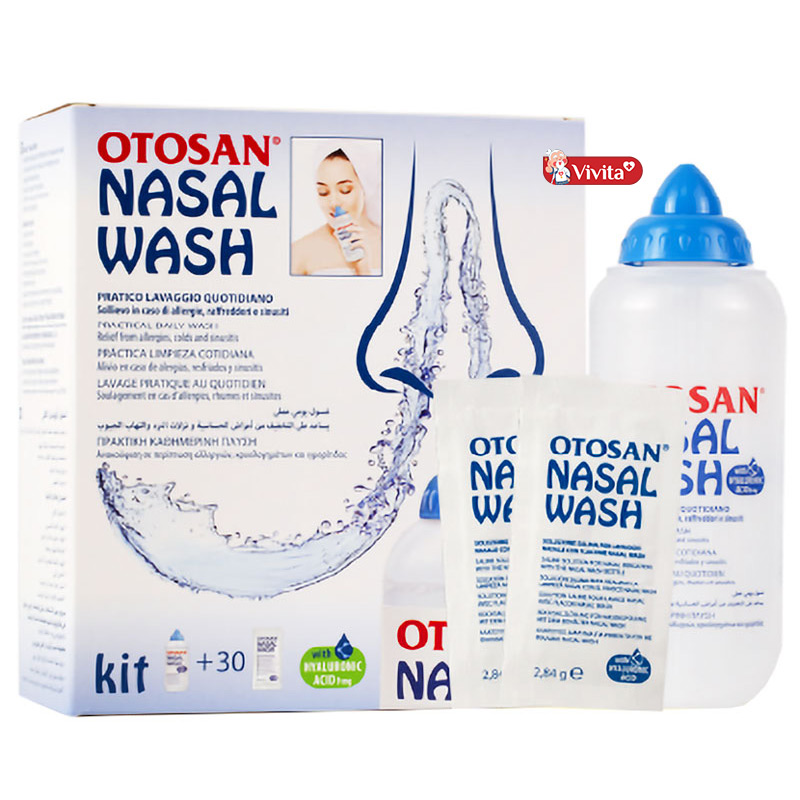 cách sử dụng bộ rửa mũi review otosan nasal wash 