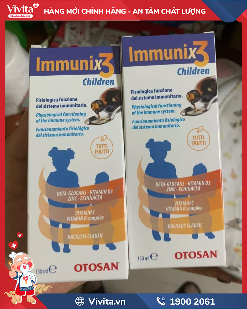 đối tượng sử dụng otosan immunix3 children