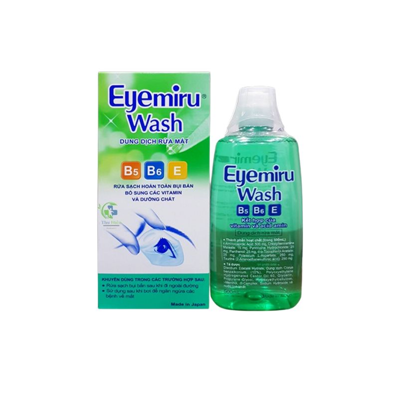 Dung dịch rửa mắt phòng các bệnh về mắt Eyemiru Wash | Chai 500ml