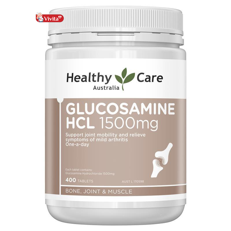 Glucosamine Healthy Care 1500mg 400 viên của Úc