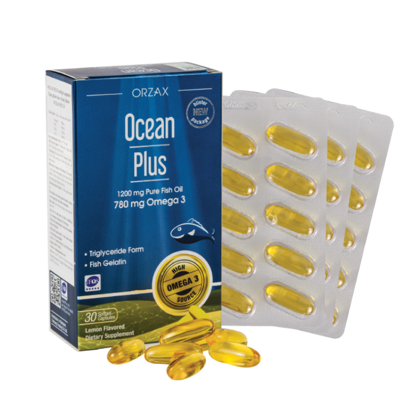 OCEAN PLUS Viên Uống Hỗ Trợ Tăng Cường Sức Khoẻ Não Bộ, Tim Mạch, Mắt, Xương Khớp Hộp 30 Viên
