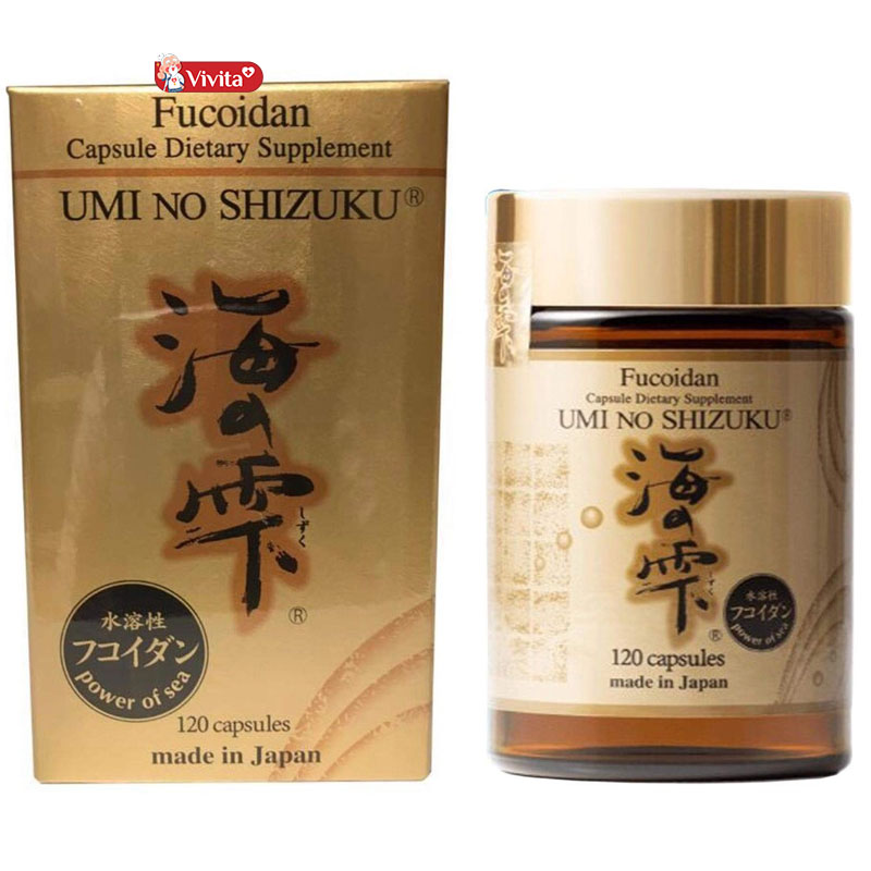 Tăng cường sức khoẻ với viên Uống Fucoidan Umi No Shizuku Nhật Bản