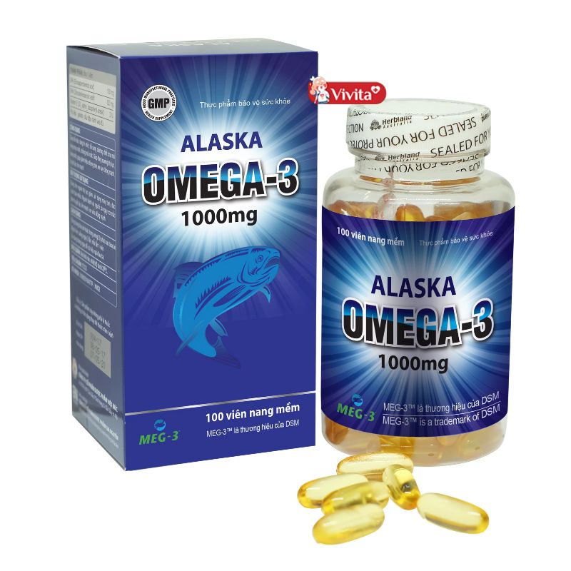 Viên uống dầu cá Alaska Omega 3 Việt Đức