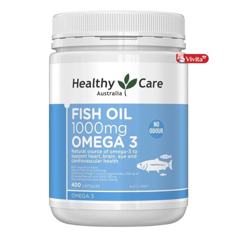 Dầu cá Omega-3 Healthy Care của Úc