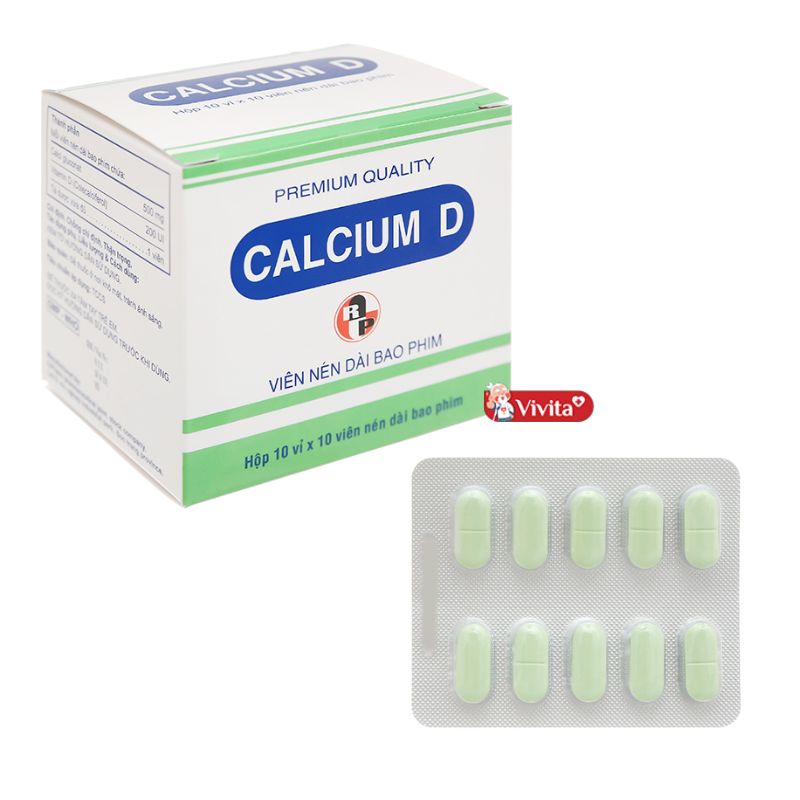 Thuốc canxi và vitamin D cho người loãng xương Calci D