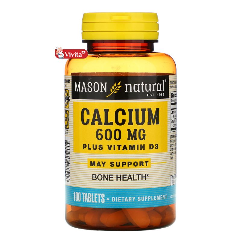 TPCN bổ sung canxi cho người loãng xương Mason Natural Calcium