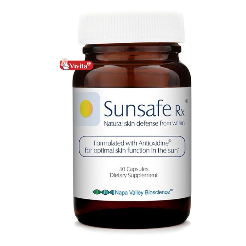 Viên uống Sunsafe Rx hỗ trợ chống nắng, sáng da
