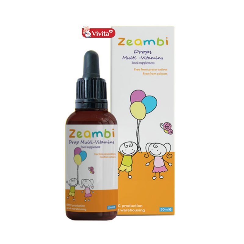 Vitamin tổng hợp cho bé dạng nhỏ giọt Zeambi Anh Quốc