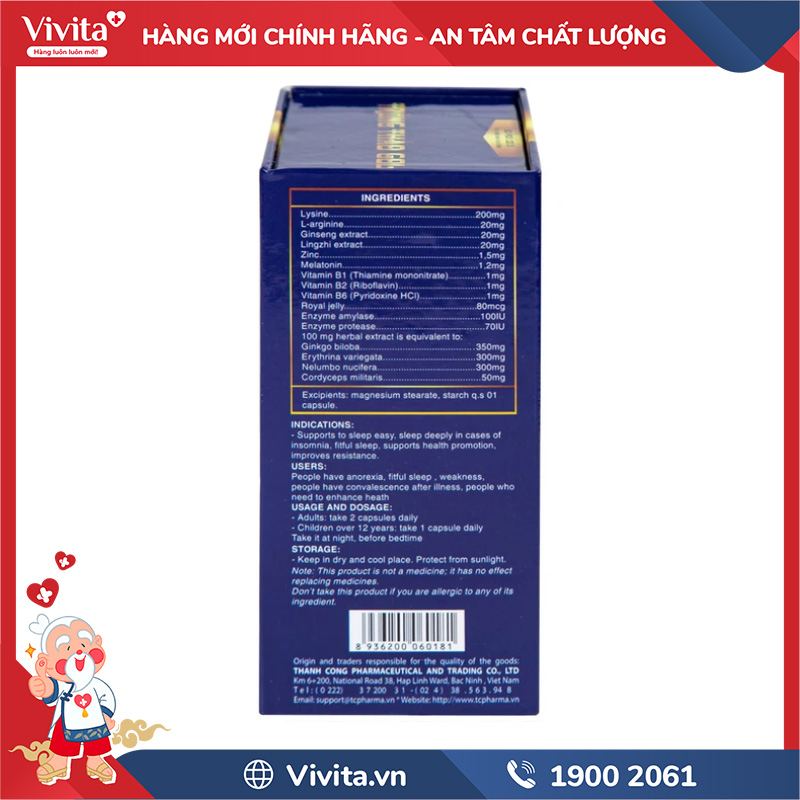 thành phần trùng thảo gold