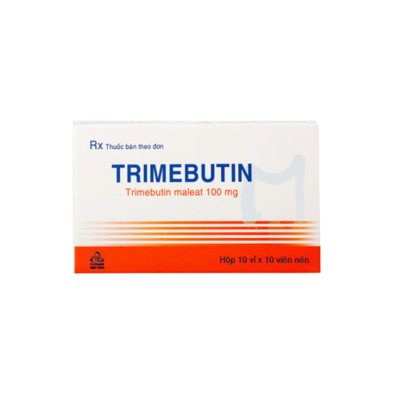 Thuốc chống co thắt cơ trơn đường tiêu hóa Trimebutin TV.Pharm | Hộp 100 viên