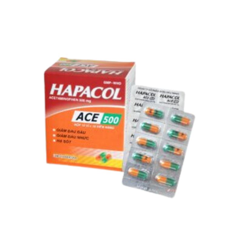 Thuốc giảm đau, hạ sốt Hapacol ACE 500 | Hộp 100 viên