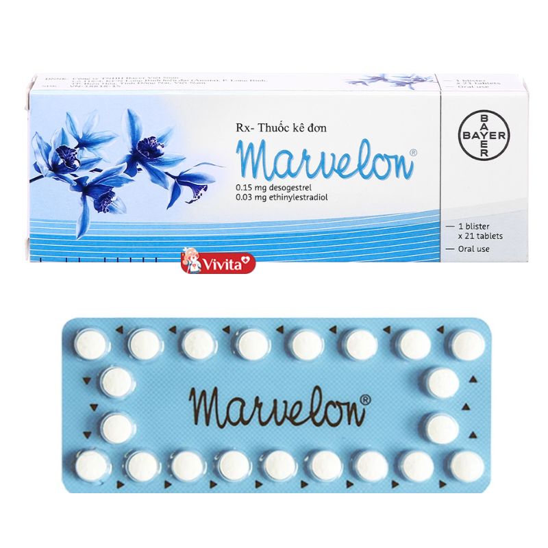 Thuốc tránh thai hằng ngày Marvelon TAB 21'S
