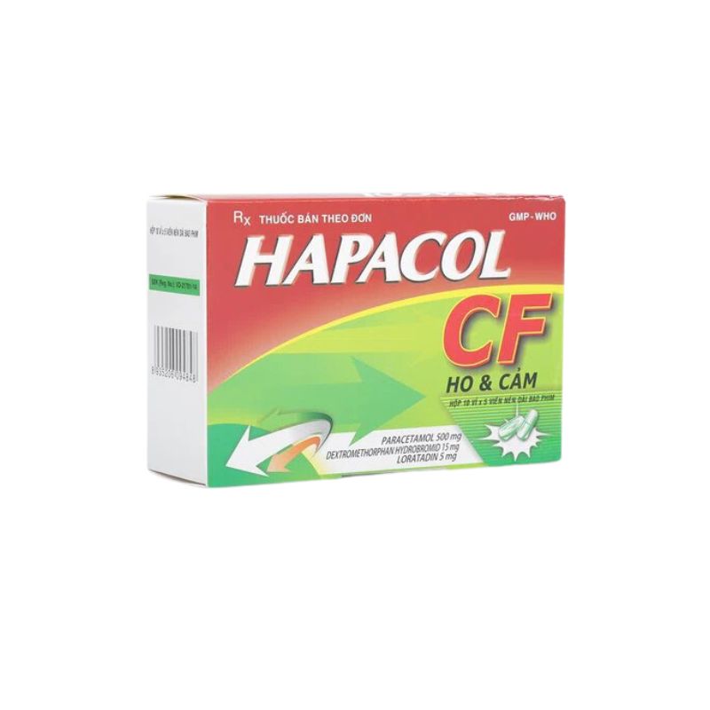 Thuốc giảm đau, hạ sốt Hapacol CF | Hộp 50 viên