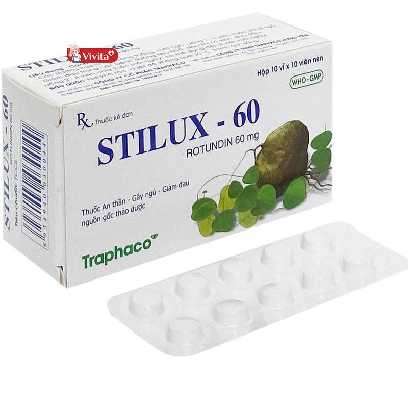 Stilux 60mg thuốc ngủ thảo dược từ củ cây bình vôi