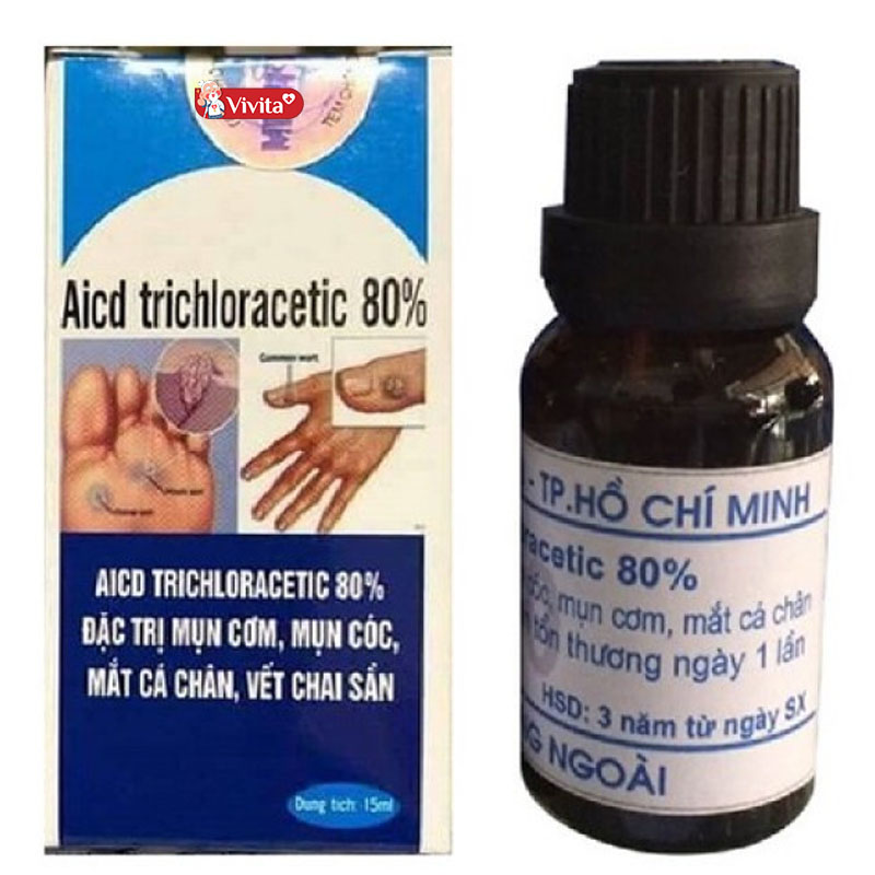 Thuốc trị mụn cóc tốt nhất Acid Trichloracetic 80%