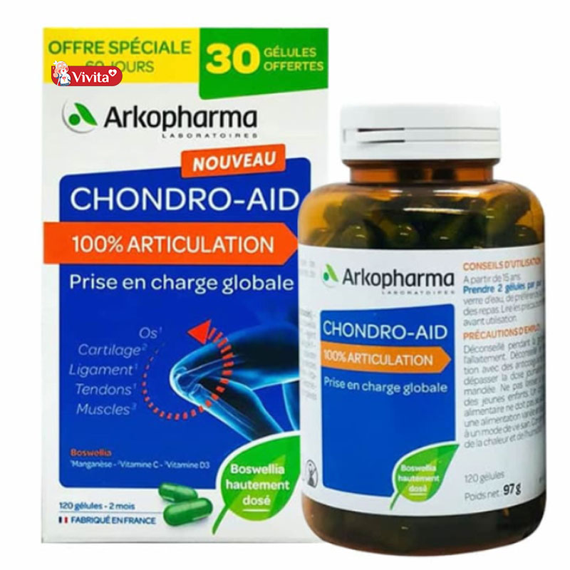 Viên uống bổ xương khớp Chondro-aid Articulat arkopharma Pháp