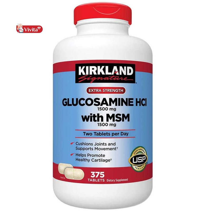 Thuốc bổ xương khớp của mỹ Kirkland glucosamine hcl 1500mg