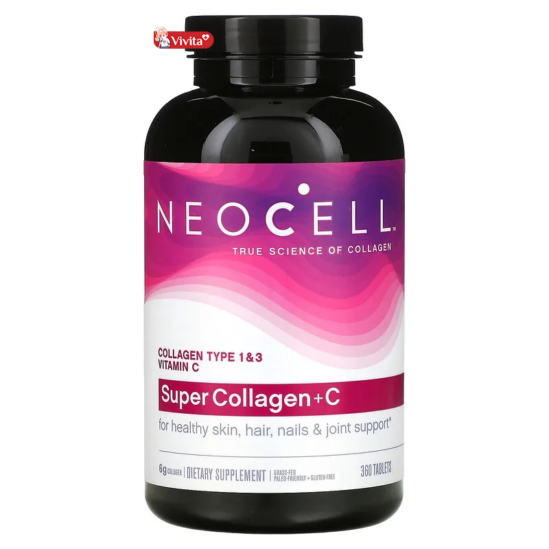 Viên uống Neocell Super Collagen + vitamin C & biotin