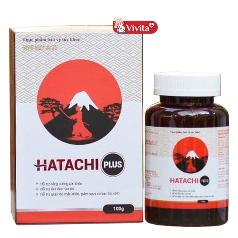 Viên Uống Hatachi Plus Giảm Bạc Tóc Hói Đầu (Lọ 100g)