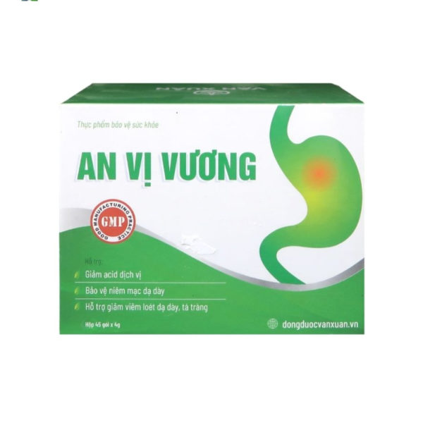 An Vị Vương hộp 45 gói hỗ trợ giảm viêm loét dạ dày, tá tràng