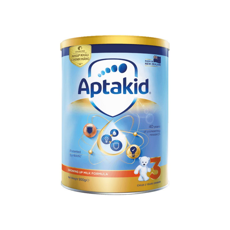 Aptakid 3 Growing Up Formula New Zealand Sữa Bột Hỗ Trợ Tăng Cường Hệ Miễn Dịch Cho Trẻ Trên 2 Tuổi (Hộp 900gr)