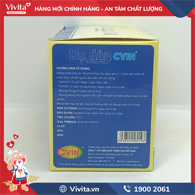 cách sử dụng dạ dày cvin