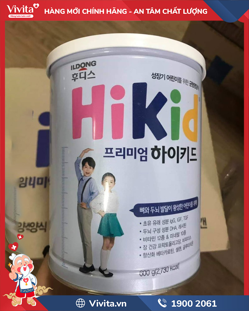 cách sử dụng sữa hikid premium