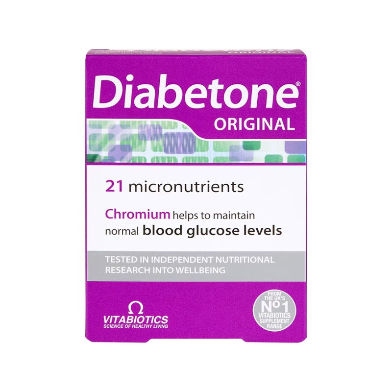 Diabetone Tablets Bổ Sung Vitamin Và Khoáng Chất Giảm Nguy Cơ Đái Tháo Đường Hộp 30 Viên