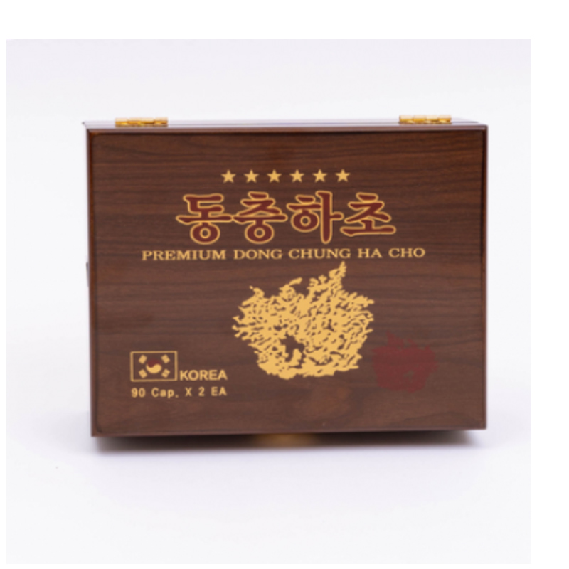 Đông trùng hạ thảo Premium Dong Chung Ha Cho Hỗ Trợ Nâng Cao Sức Khỏe Thể Chất, Tăng Cường Sức Đề Kháng 2 Lọ 90 Viên