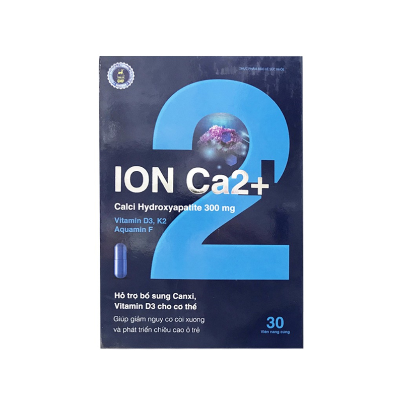 Ion Ca2+ Hỗ Trợ Bổ Sung Canxi Và Vitamin D3 Cho Cơ Thể Hộp 30 Viên