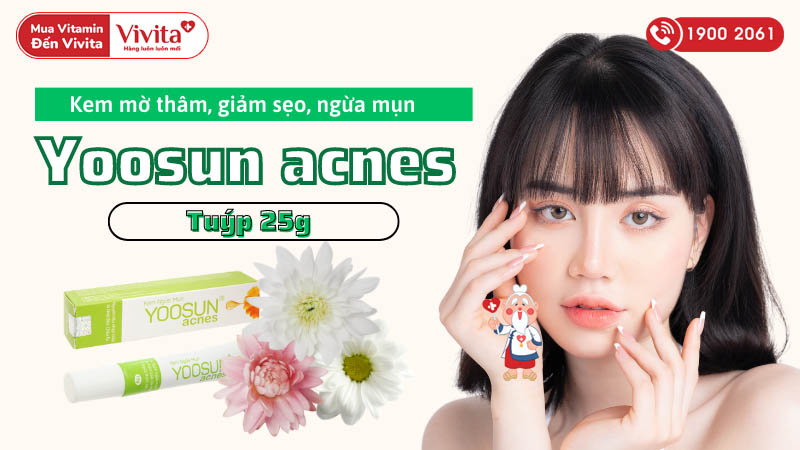 Kem ngừa mụn, giảm bã nhờn, mờ sẹo Yoosun acnes