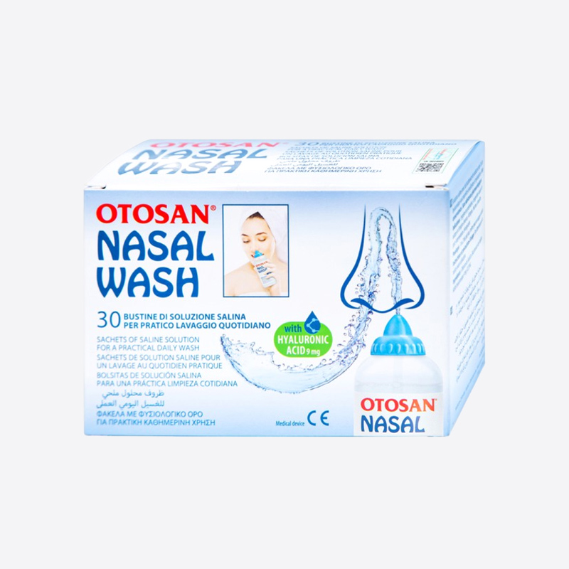 Otosan Nasal Wash Ý Muối Rửa Mũi Hỗ Trợ Làm Sạch Và Giảm Các Bệnh Về Mũi (Hộp 30 gói)