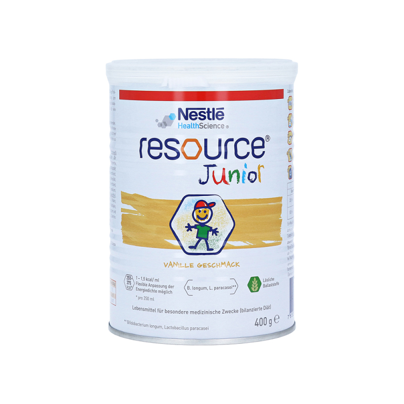 Resource Junior Sữa Hỗ Trợ Cải Thiện Cân Nặng, Phát Triển Chiều Cao Cho Trẻ 1-10 Tuổi Hộp 400g