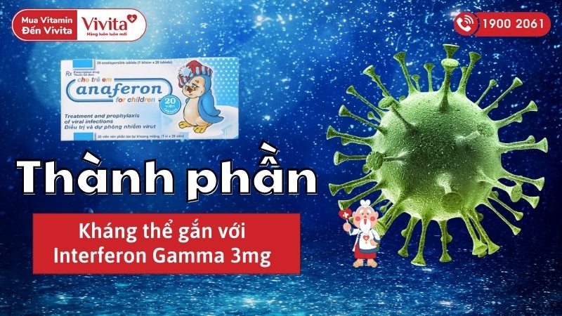 Thành phần của thuốc kháng virus cho trẻ em Anaferon For Children