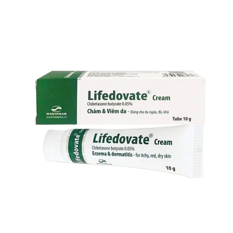 Thuốc trị ngứa và viêm da Lifedovate Cream 0.05% Hadiphar | Tuýp 10g