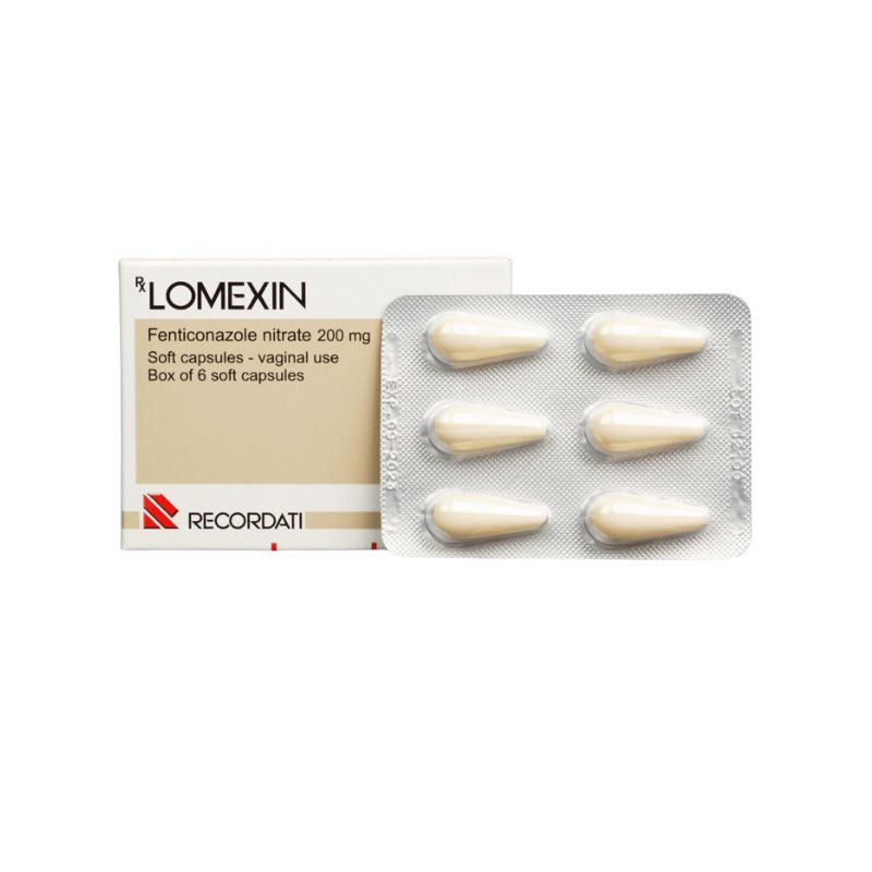 Viên đặt trị nhiễm nấm âm đạo Lomexin 200mg | Hộp 6 viên