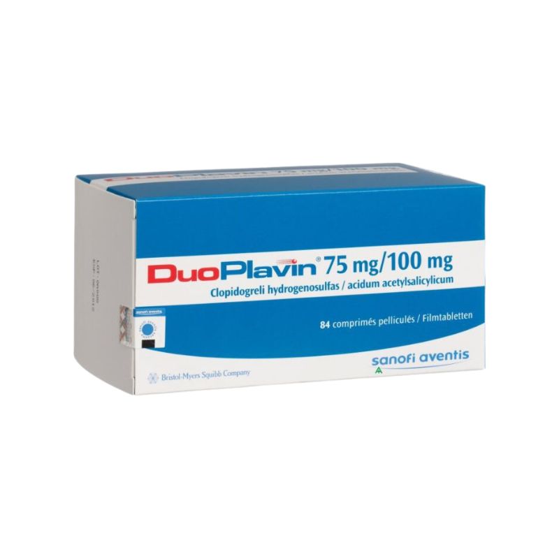 Thuốc kháng tiểu cầu, phòng ngừa huyết khối DuoPlavin 75mg/100mg | Hộp 30 viên