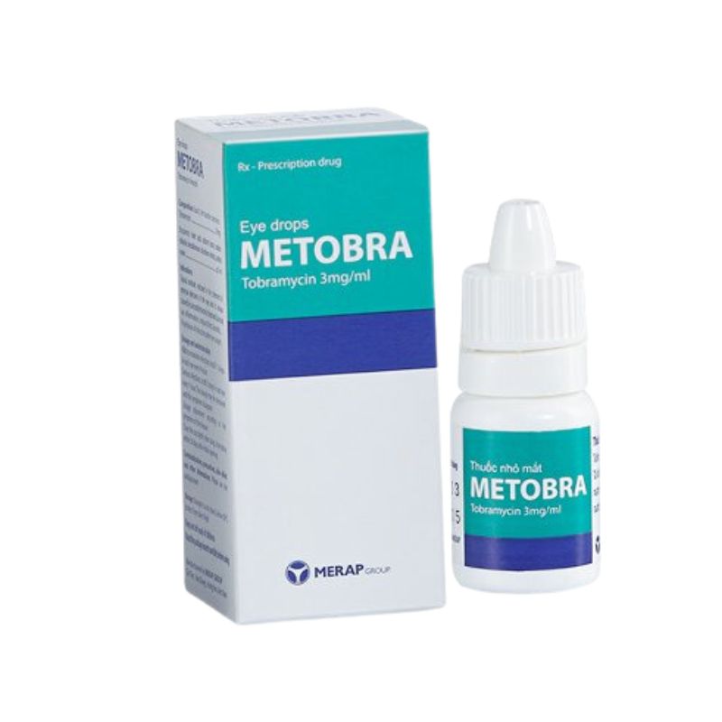 Dung dịch nhỏ mắt trị nhiễm trùng Metobra 3mg/ml | Lọ 5ml