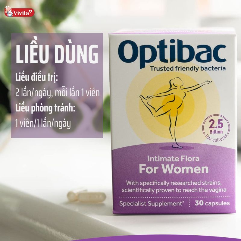 Liều dùng men vi sinh Optibac Probiotics cho phụ nữ