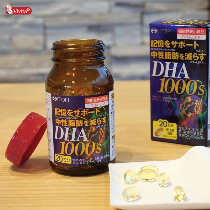 Viên uống bổ sung DHA Nhật Bản Itoh DHA 1000s